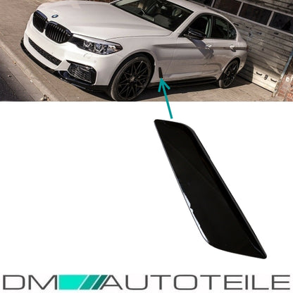 Kotflügeleinsätze Ziergitter SET Blenden Schwarz passt für BMW G30 G31 auch M-Paket ab 2017