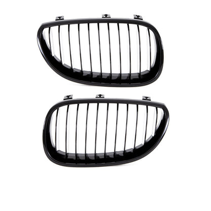 2x Kühlergrill Schwarz Glanz Performance SATZ passend für BMW 5er E60 E61 Bj 03-10