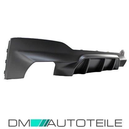 Heckdiffusor Sport Duplex Breit + Reflektoren passt für BMW 5er G30 G31 M-Paket nicht M5