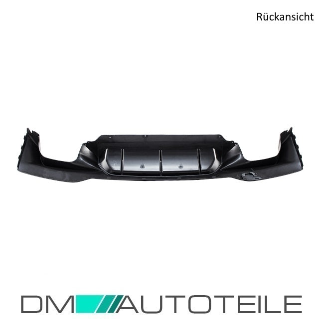 Heckdiffusor Sport Duplex Breit + Reflektoren passt für BMW 5er G30 G31 M-Paket nicht M5