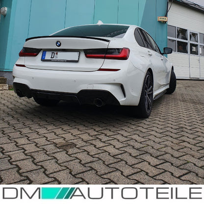 Sport-Performance Heckdiffusor Schwarz Matt passt für BMW 3er G20 G21 M-Paket ab 2019 + ABE