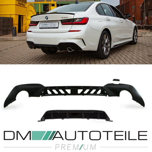 Sport-Performance Heckdiffusor schwarz glanz passt für BMW 3er G20 G21 M-Paket ab 2019