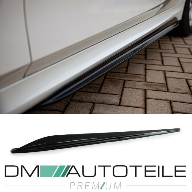 Sport-Performance Seitenschwelleransätze Schwarz glanz passt für BMW 3er G20 G21 M-Paket + ABE