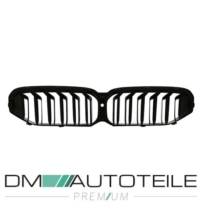 Sport Doppelsteg Kühlergrill schwarz passt für BMW 5er G30 G31 LCI Facelift mit Frontkamera