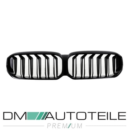 Sport Doppelsteg Kühlergrill schwarz passt für BMW 5er G30 G31 LCI Facelift ohne Frontkamera