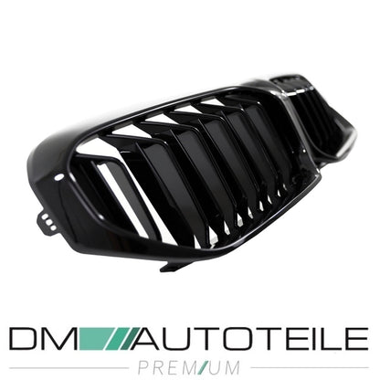 Sport Doppelsteg Kühlergrill schwarz passt für BMW 5er G30 G31 LCI Facelift ohne Frontkamera
