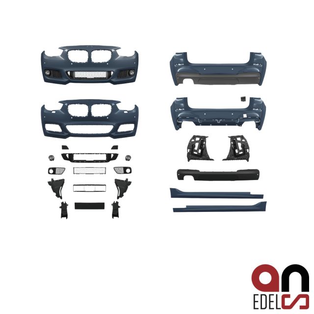 AN Sport Bodykit 2-Rohr Komplett Vorne Seite Hinten passt für BMW 5er F07 Gran Turismo GT Serie & M-Paket 09-13