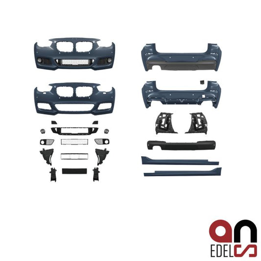 AN Sport Bodykit 2-Rohr Komplett Vorne Seite Hinten passt für BMW 5er F07 Gran Turismo GT Serie & M-Paket 09-13