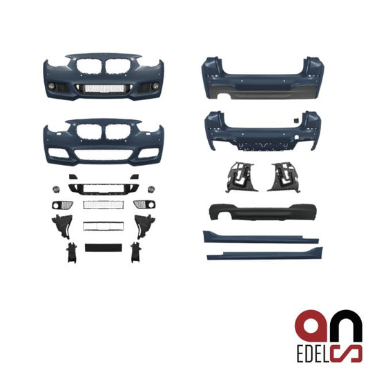 AN Sport Bodykit 2-Rohr Komplett Vorne Seite Hinten passt für BMW 5er F07 Gran Turismo GT Serie & M-Paket Facelift LCI ab ...