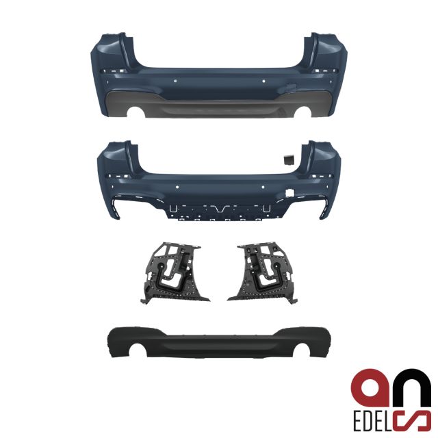 AN Umbau 535i 535d Duplex Sport Stoßstange hinten 4x PDC passt für BMW 5er F07 Gran Turismo GT Serie & M-Paket ab Facelift...