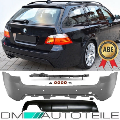 Touring Stoßstange Hinten für PDC grundiert passt für BMW E61 auch M LCI 07-10