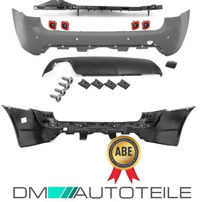Touring Stoßstange Hinten für PDC grundiert passt für BMW E61 auch M LCI 07-10