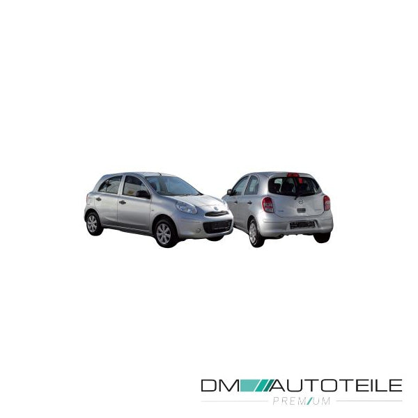 Stoßstange hinten grundiert passt für Nissan Micra 4 IV K13 Vorfacelift ab 10-13