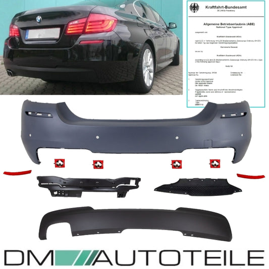 Sport Umbau Heck Stoßstange hinten für PDC passt für BMW 5er F10 Serie auch M-Paket 10-17+ABE*