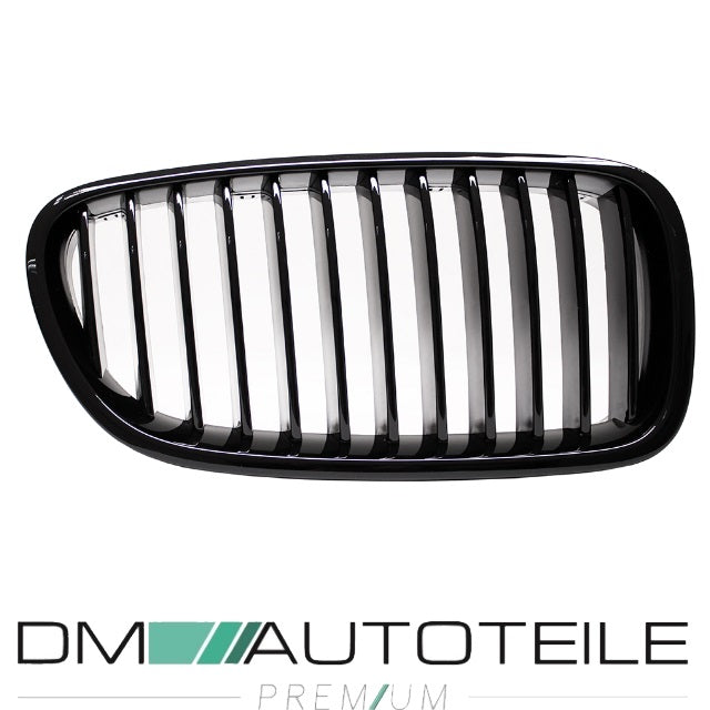 2x Kühlergrill Grill Schwarz Glanz Klavierlack passend für BMW F10 F11 auch M M5