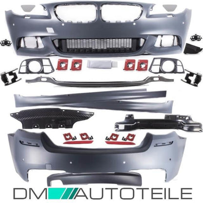 Sport-Bodykit Stoßstange Front Seite Heck passt für BMW 5er F10 LCI Facelift auch M-Paket 13>