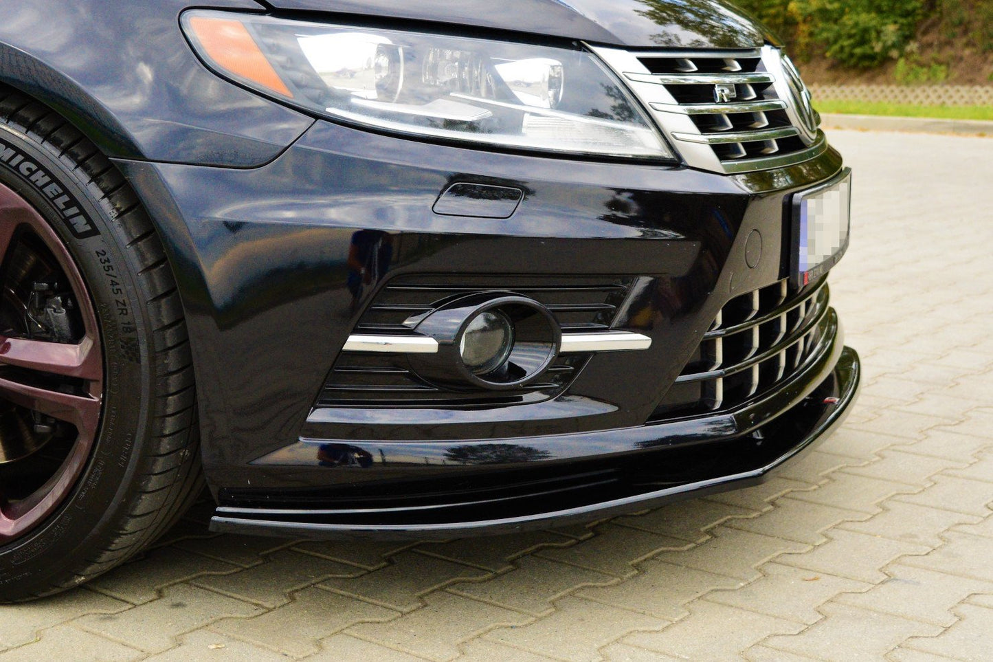 Front Ansatz für VOLKSWAGEN CC R-LINE Carbon Look