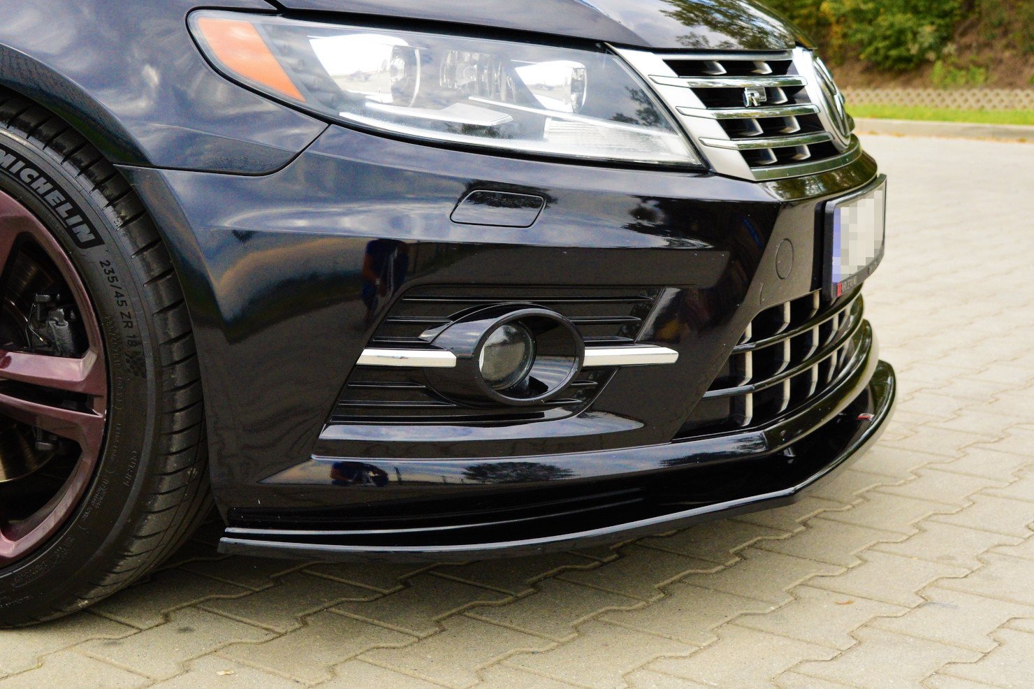 Front Ansatz für VOLKSWAGEN CC R-LINE Carbon Look