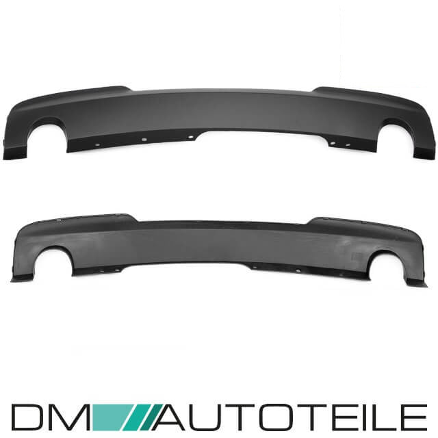 Duplex Sport-Heckdiffusor Schwarz Matt passt für BMW 5er F10 F11 Motor 535i mit M-Paket