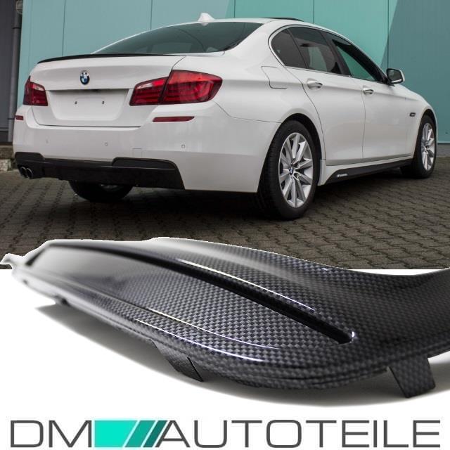 Diffusor Sport-Performance CARBON GLANZ 2 Rohr passt für BMW F10 F11 M-Paket+ABE