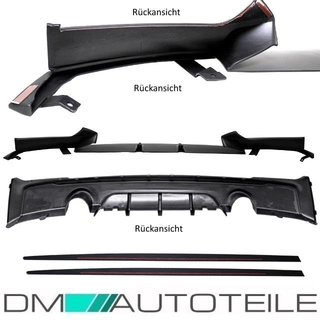 Sport-Performance Spoiler Schweller Diffusor passt für BMW F22 F23 235 240 M+ABE
