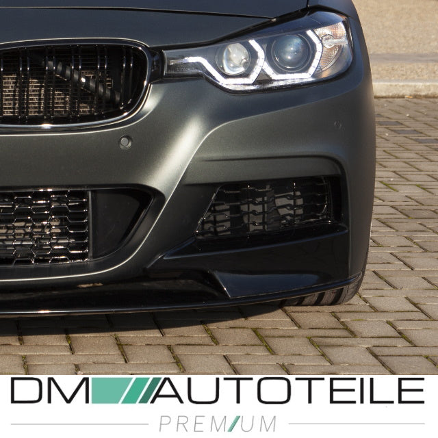 Set Klarglas Schwarz Scheinwerfer H7/H1 Facelift LED Angel Eyes Design passt für BMW 3er F30 F31 bj.11-15