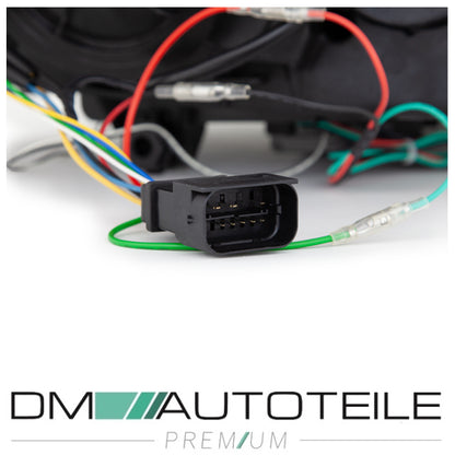 Set Klarglas Schwarz Scheinwerfer H7/H1 Facelift LED Angel Eyes Design passt für BMW 3er F30 F31 bj.11-15