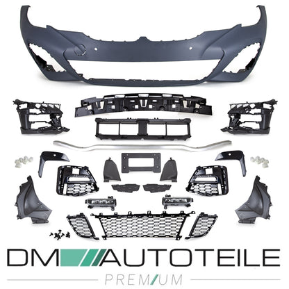 Sport Umbau Bodykit Stoßstange Front+Heck+Seite passt für BMW 3er G20 + M-Paket