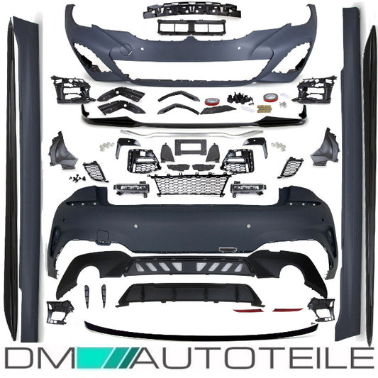 Sport Performance Umbau Bodykit Stoßstange Front+Heck+Seite +Spoiler passt für BMW 3er G20 Serie auch M