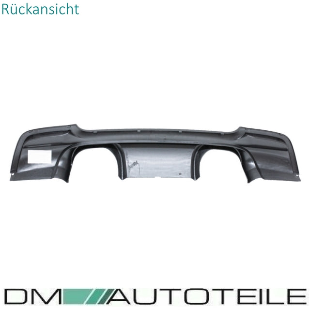 Heck Diffusor Schwarz Matt Duplex passt für BMW E90 E91 M-Paket Modelle 05-12 mit CSL M3 AGA