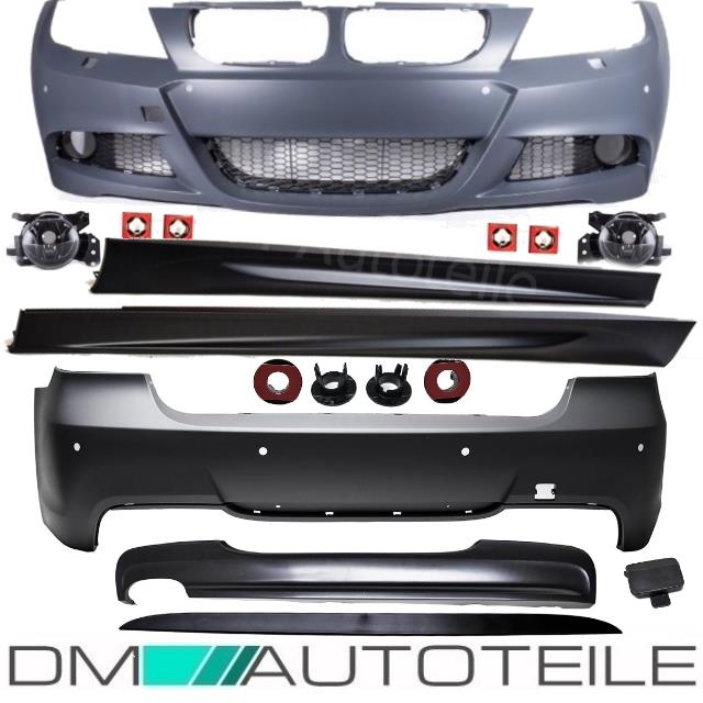 Bodykit Stoßstange Vorne Hinten Seite LCI passt für BMW E90 Serie / M-Paket ABE*