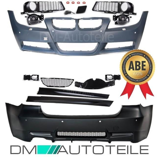 Bodykit Stoßstange ABS Komplett SRA/PDC passt für BMW E90 05-08 Serie & M-Paket