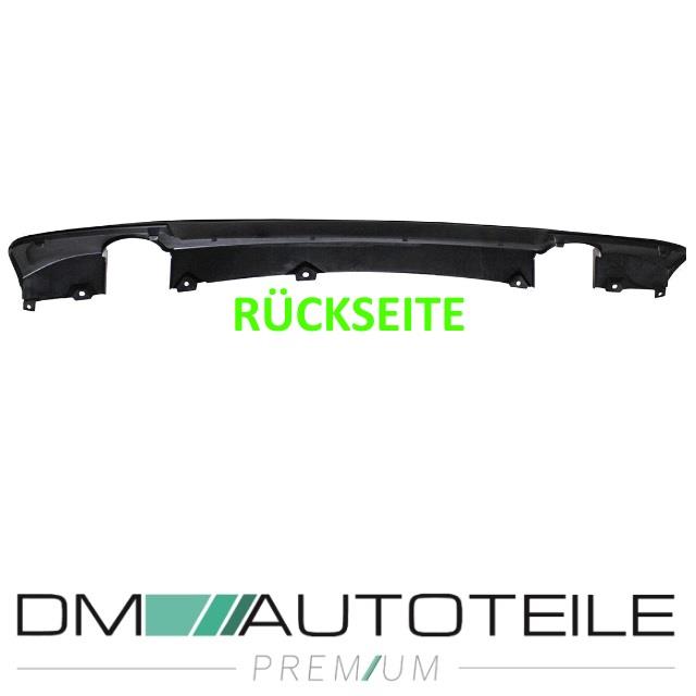 Heckdiffusor Schwarz 2-Rohr 335 Diffusor passt für BMW E90 E91 mit M-Paket 05-11