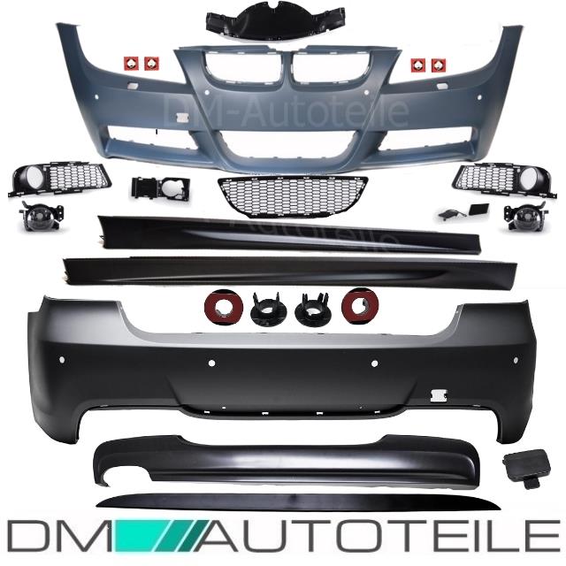 Bodykit Stoßstange ABS Komplett SRA/PDC passt für BMW E90 05-08 Serie & M-Paket
