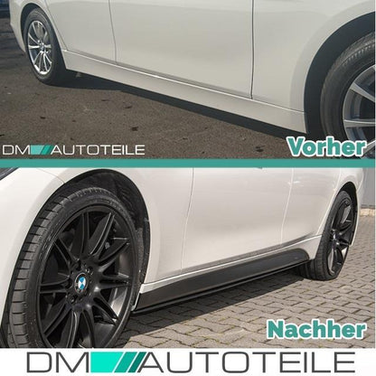 Umbau Sport-Performance Bodykit Stoßstange Front Schweller Heck + Spoiler passt für BMW 3er F30 316-320i Serie & M-Paket
