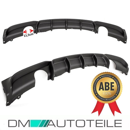 Sport -PERFORMANCE Diffusor schwarz matt passt für BMW F30 F31 M-Paket Stoßstange 335i 335d