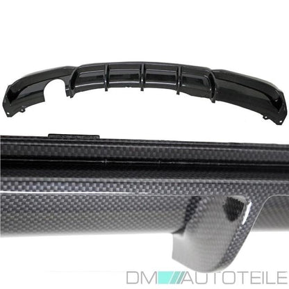 CARBON Glanz Diffusor Sport-Performance passt für BMW F30 F31 M-Paket Stoßstange