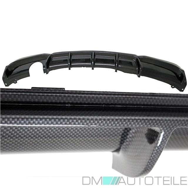 Umbau Frontspoiler + Diffusor CARBON Glanz Sport-Performance passt für BMW 3er F30 F31 M-Paket