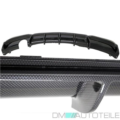 Umbau Frontspoiler + Diffusor CARBON Glanz Sport-Performance passt für BMW 3er F30 F31 M-Paket