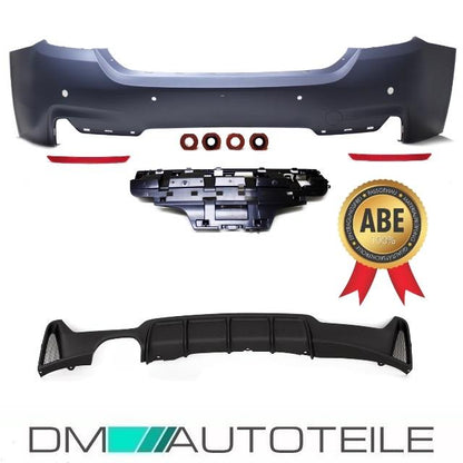 Sport-Performance Stoßstange hinten passend für BMW 4er F36 4-5 Türer Grand Coupe mit PDC ab 2014
