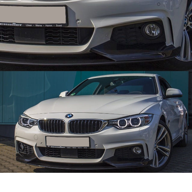 ABE Frontspoiler Sport-Performance Schwarz Matt passt für BMW 4er F32 F33 F36 M-Paket