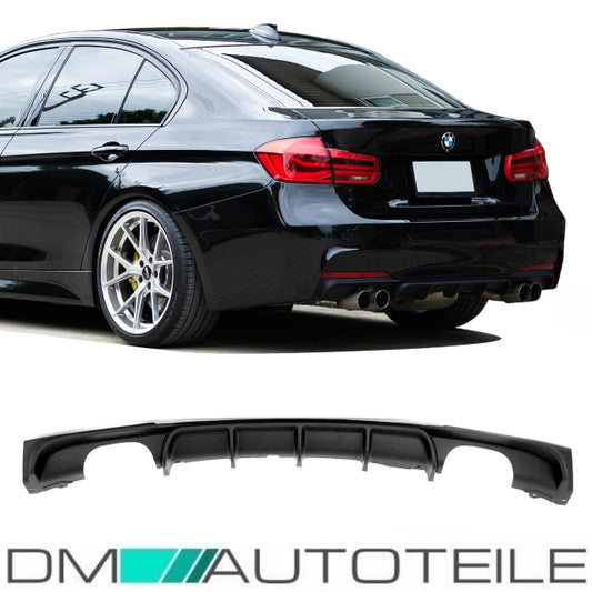 Heckdiffusor Sport-Performance 4-Rohr passt für BMW 3er F30 F31 mit M-Paket ABE*