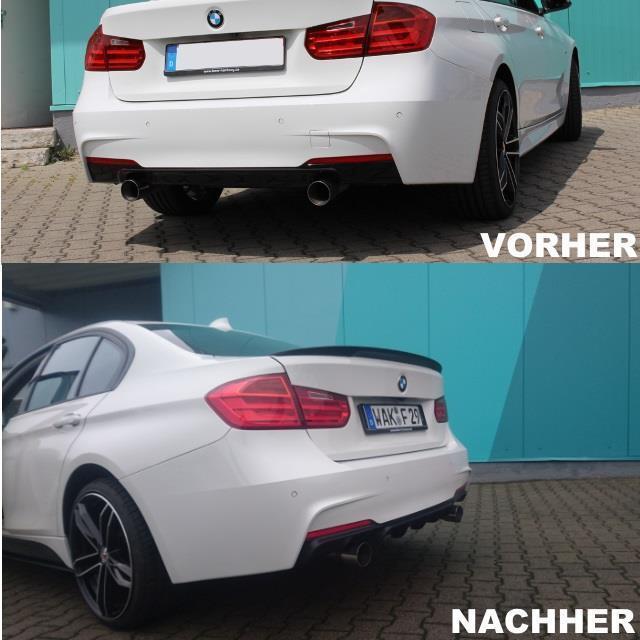 335i SET Frontspoiler + Diffusor Sport-Performance passt für BMW F30 F31 M-Paket