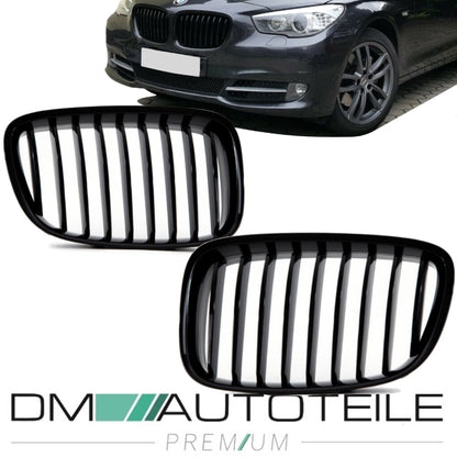 Kühlergrill Schwarz GLANZ Sport Performance passt für BMW 5er F07 GT 08-17