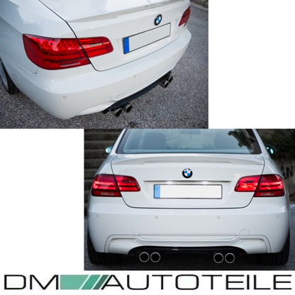 Diffusor hinten 4-Rohr passt für BMW E92 E93 mit M-Paket Stoßstange + CSL M3 AGA