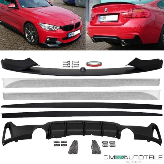 Sport-Performance Spoiler Schweller Diffusor 435 für BMW 4er F32 F33 F36 M-Paket