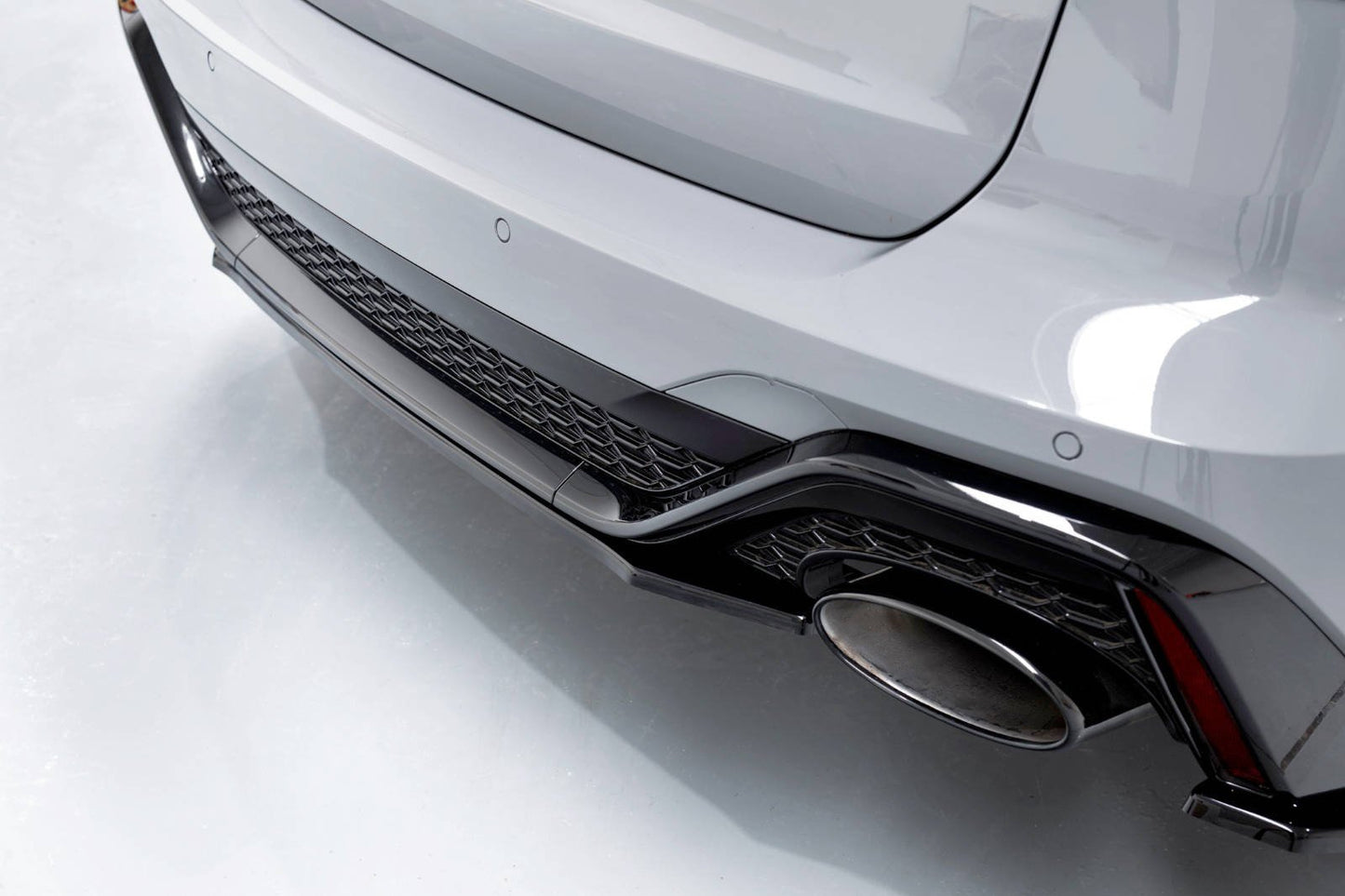 Mittlerer Diffusor Heck Ansatz für Audi RS6 C8 / RS7 C8 Carbon Look