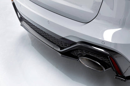 Mittlerer Diffusor Heck Ansatz für Audi RS6 C8 / RS7 C8 schwarz Hochglanz