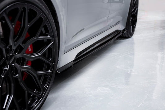 Seitenschweller Ansatz für V.1 für Audi RS6 C8 / RS7 C8 Carbon Look