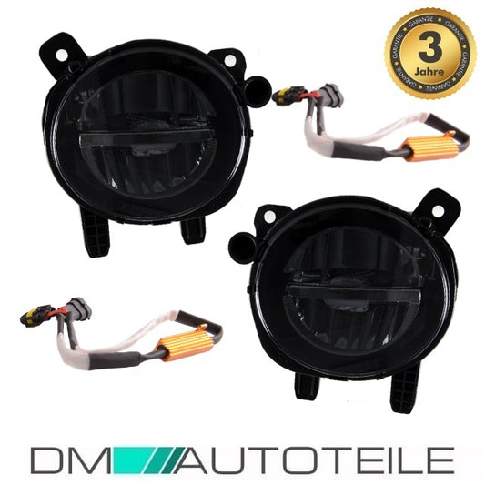 Set LED Nebelscheinwerfer Smoke Schwarz passt für BMW F20 F21 F30 F31 F32 F33 F36